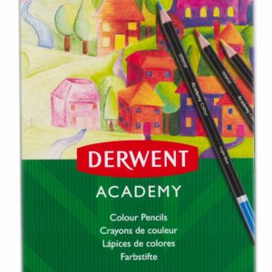 Derwent - Academy Farveblyanter metalæske (12 stk)