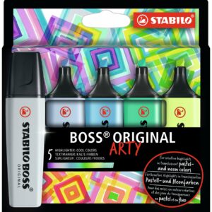 Stabilo - Highlighter Boss Original Arty - Koldefarver (5 stk)