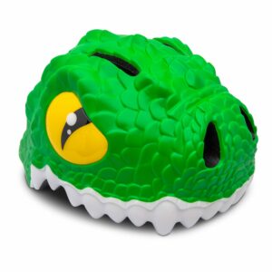 Crazy Safety - Cykelhjelm til børn - Grøn krokodille (49-55 cm)