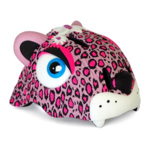 Crazy Safety - Cykelhjelm til børn - Pink leopard (49-55 cm)