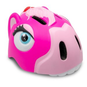 Crazy Safety - Cykelhjelm til børn - Pink hest (49-55 cm)