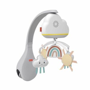 Fisher Price Newborn – Rainbow showers Bassinet to Bedside Mobile (HBP40)