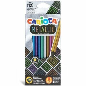 Carioca - Metallic farveblyanter, 12 stk