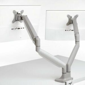 Kensington - SmartFit One-Touch Monitor arm Dual - Light grey