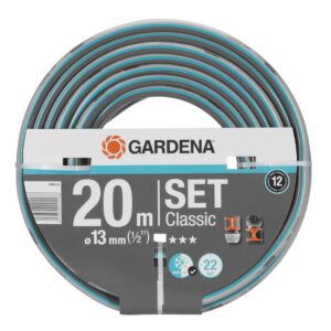 Gardena - SLANGE CLASSIC 20 MTR 1/2 INKL FITTINGS - 20 m