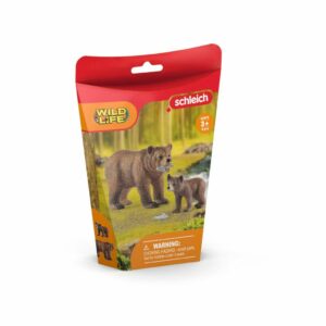 Schleich - Wild Life - Mor bjørn med unger  (42473)